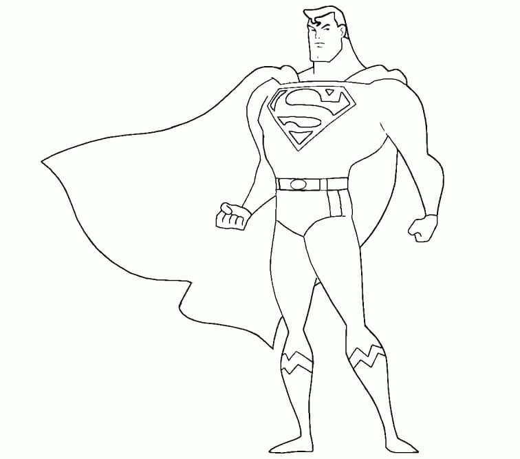 Normal Superman para colorir