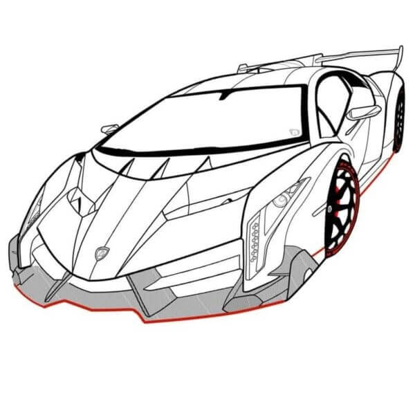 Dibujos de Nuevo Lamborghini para colorear