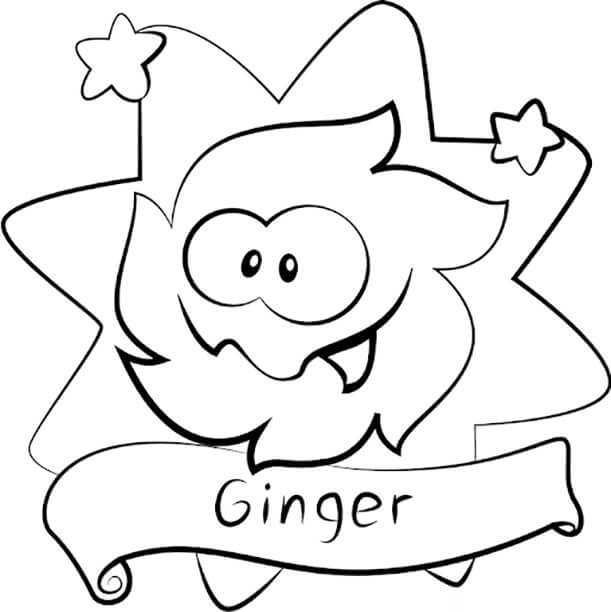 Om Nom Ginger para colorir