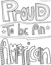 Dibujos de Orgulloso de Ser Americano para colorear