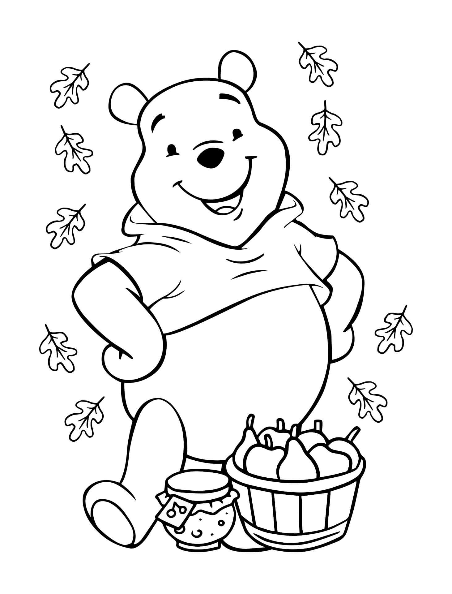 Dibujos de Oso Pooh Disney para colorear