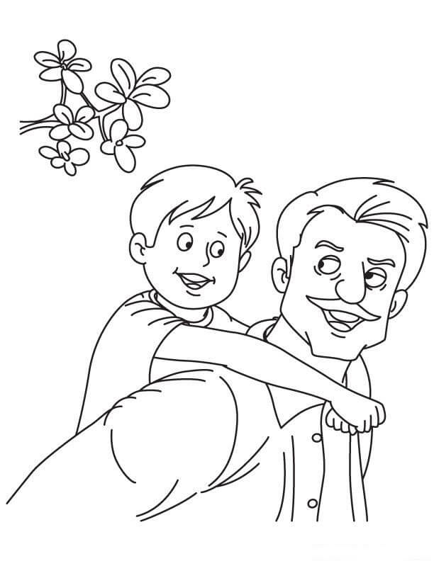 Padre E Hijo coloring pages