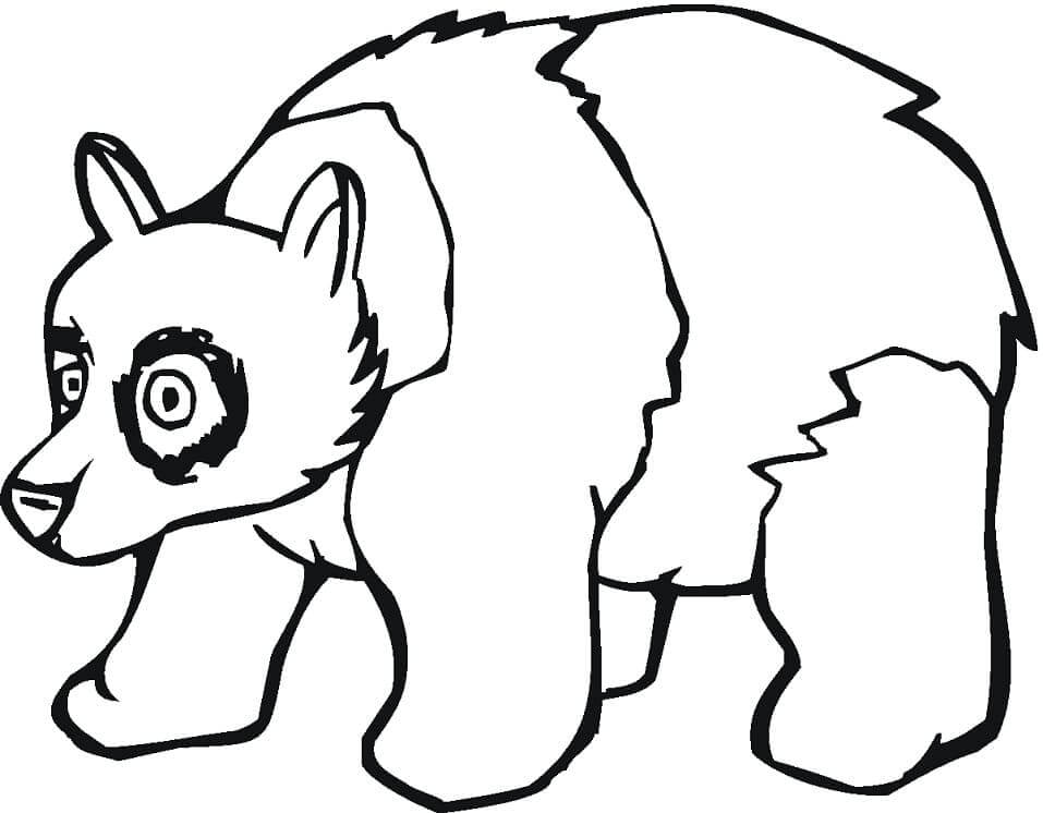 Dibujos de Panda Normal para colorear