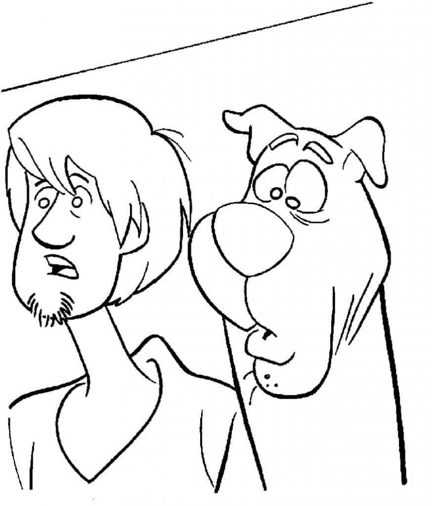 Peludo y Scooby Doo Divertido para colorir