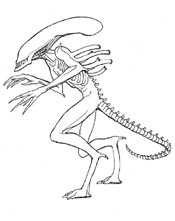 Dibujos de Pequeños Extraterrestres Aterradores para colorear
