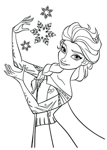 Perfecta Elsa para colorir