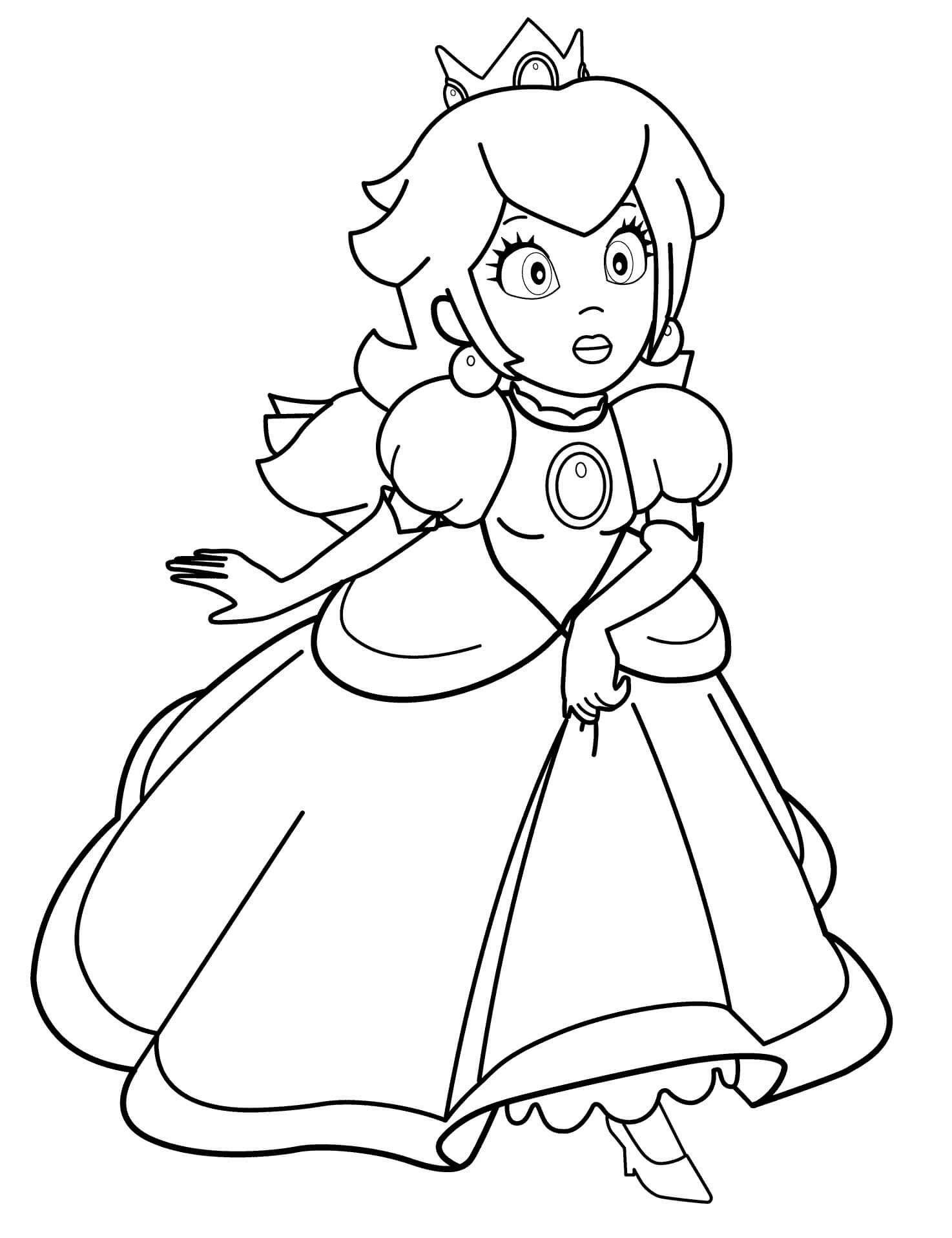 Perfecta Princesa Peach para colorir