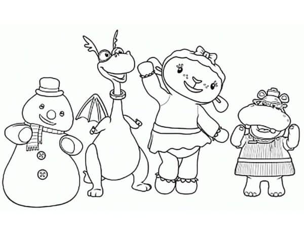 Personajes De Doc McStuffins para colorir