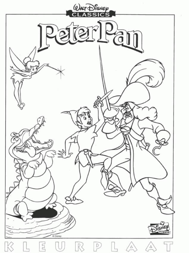 Dibujos de Peter Pan Disney para colorear
