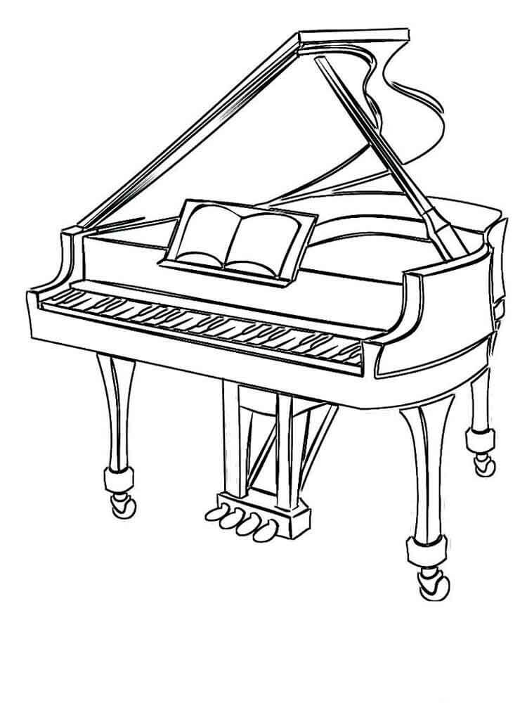 Piano Asombroso para colorir