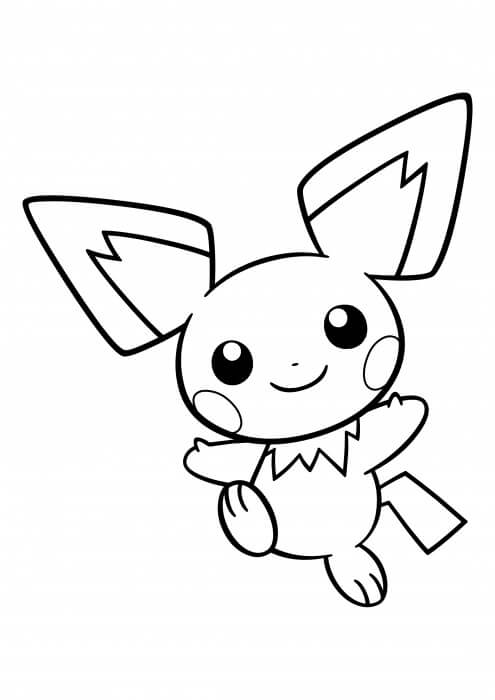 Pichu coloring pages