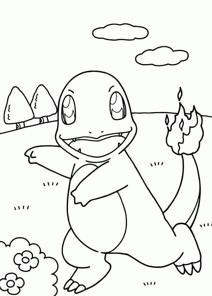 Charmander coloring pages