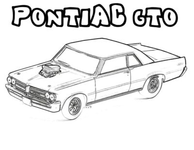 Dibujos de Pontiac GTO para colorear