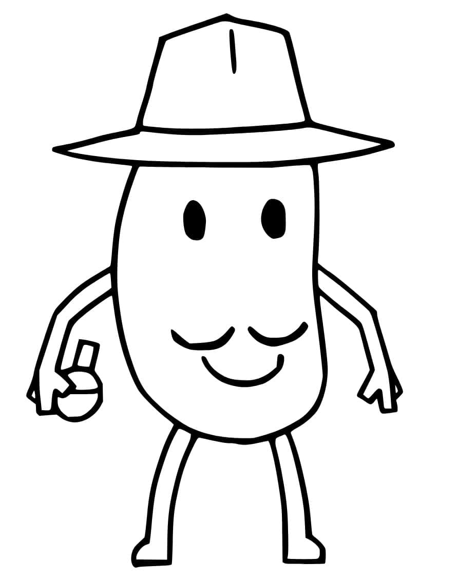 Dibujos de Potato Man de Roblox para colorear