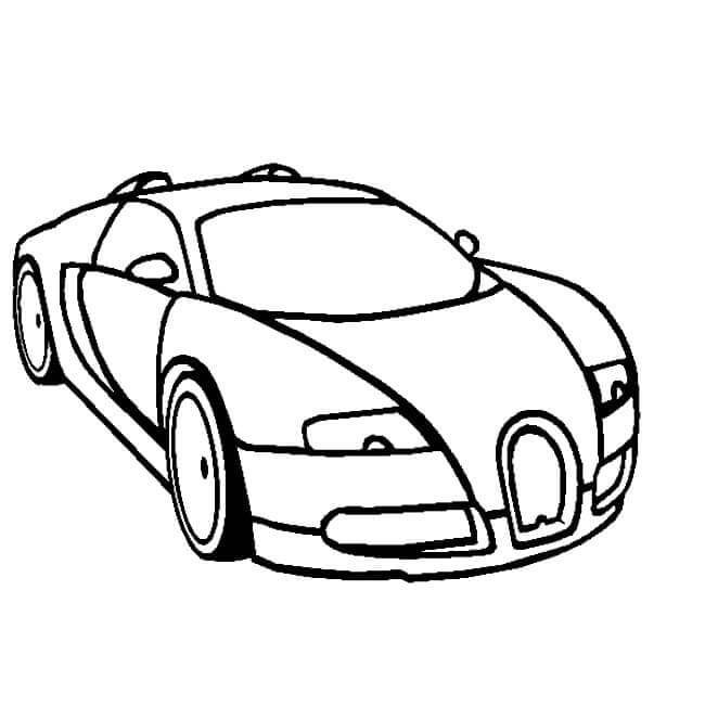 Potente Bugatti Veyron para colorir