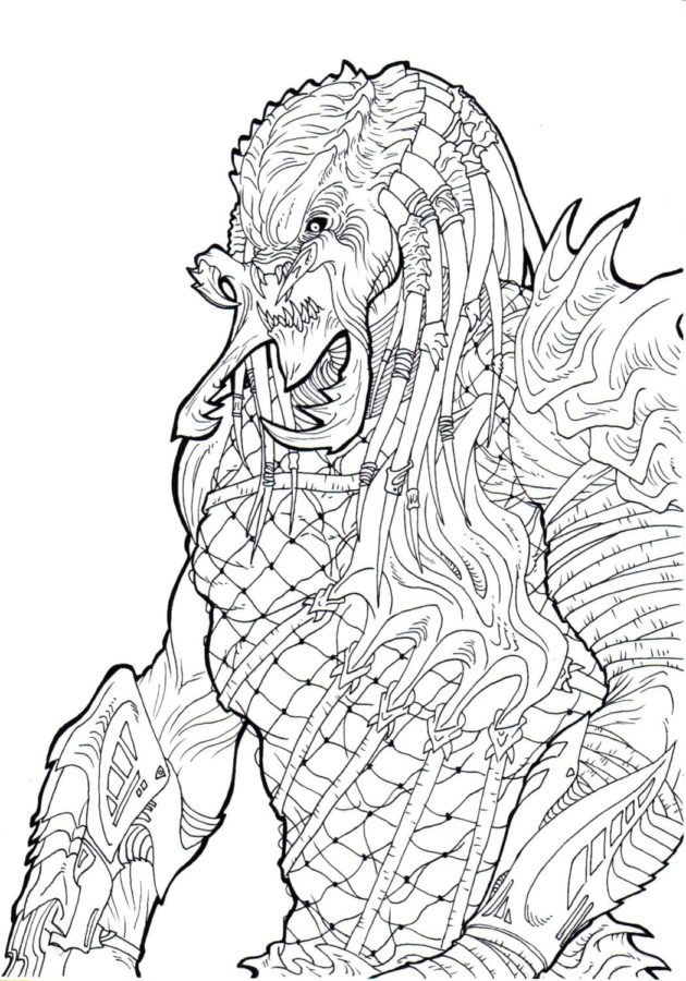 Dibujos de Predator 15 para colorear