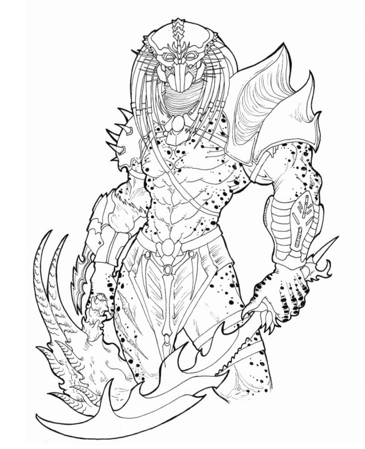 Dibujos de Predator 16 para colorear