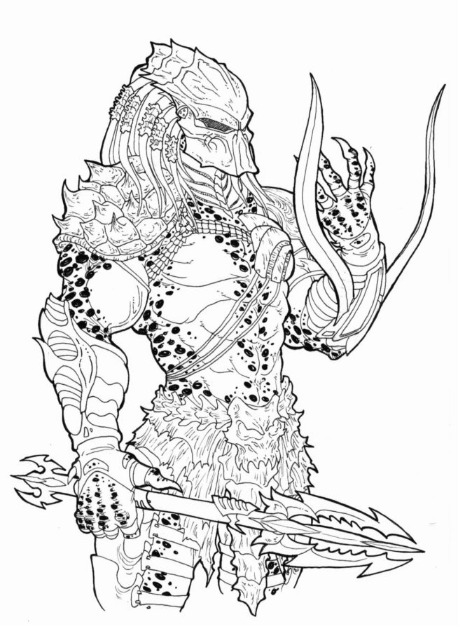 Dibujos de Predator 19 para colorear