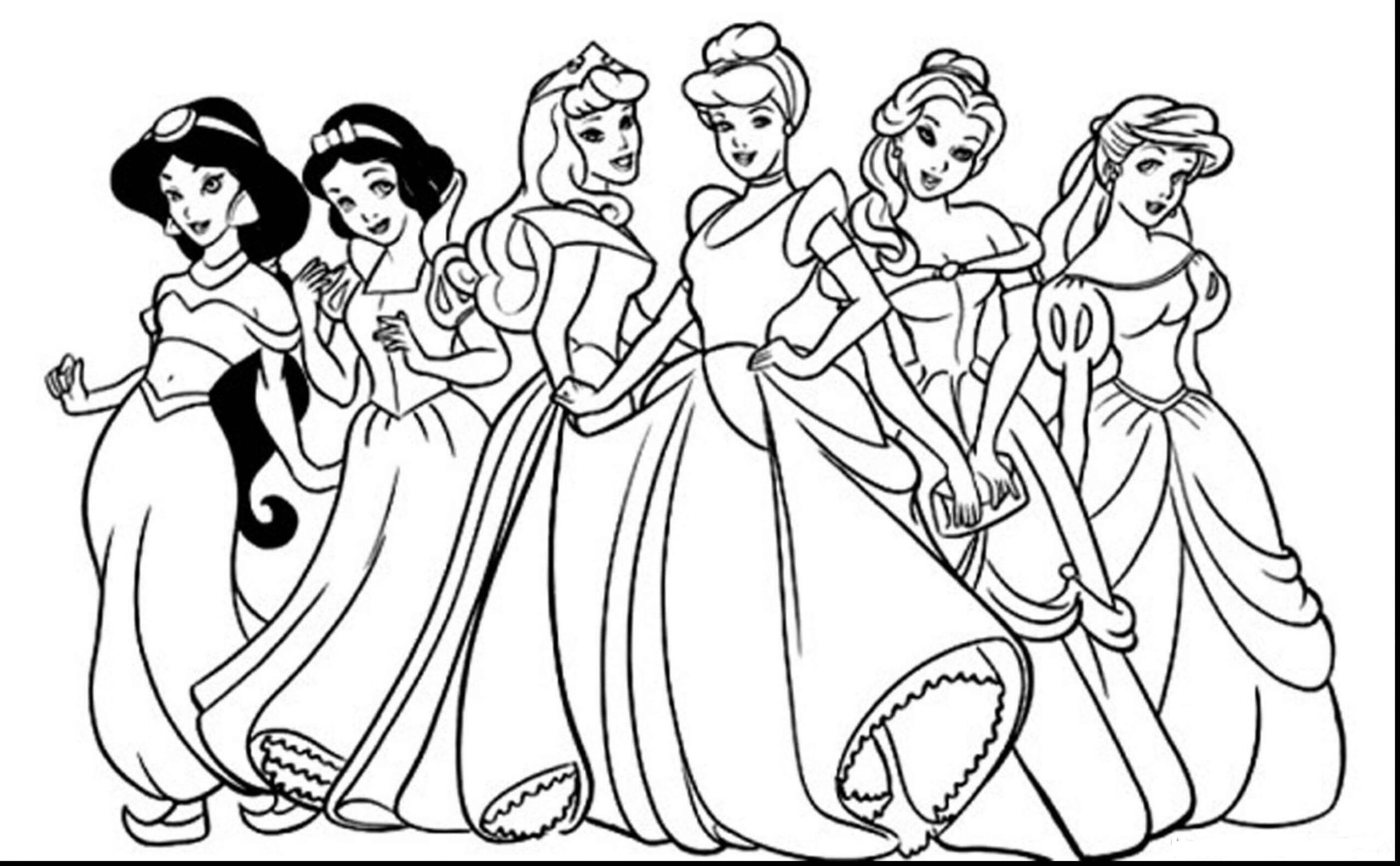 Dibujos de Princesa Disney para colorear