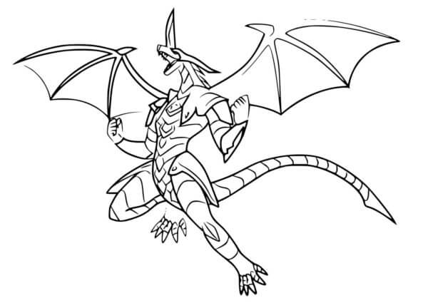 Dibujos de Pyrus Hélice Dragonoide para colorear