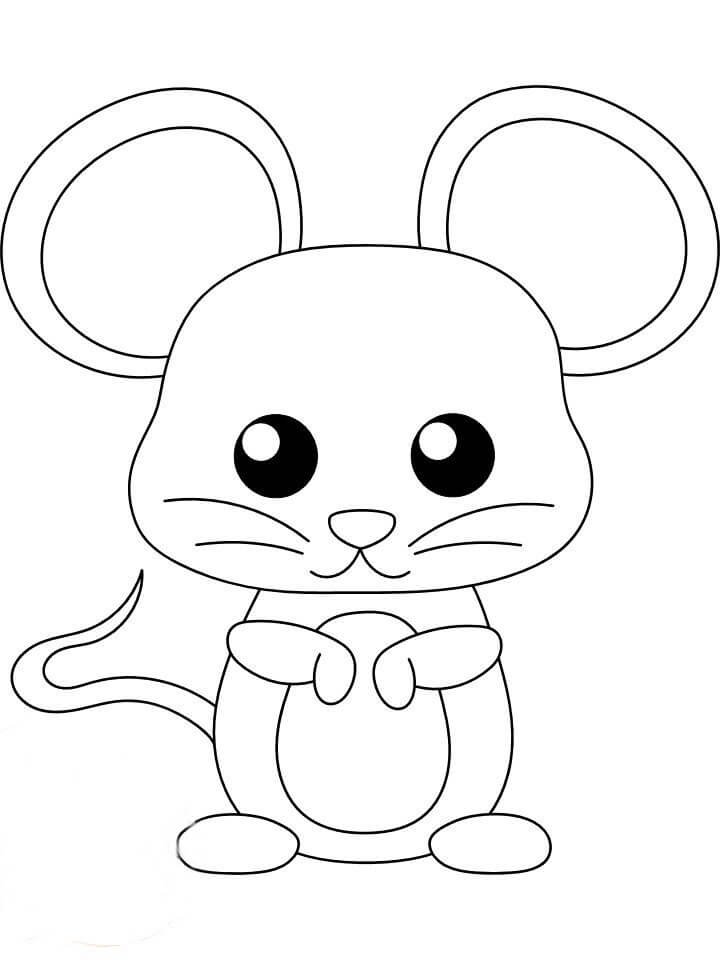 Dibujos de Ratón de Dibujos Animados para colorear