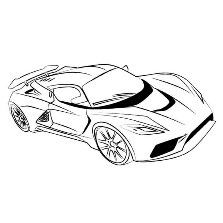 Dibujos de Rayo Bugatti para colorear