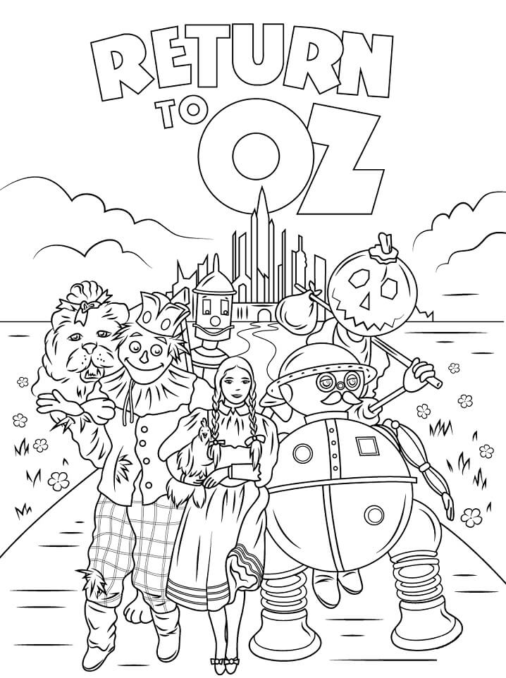 Dibujos de Regreso A Oz para colorear