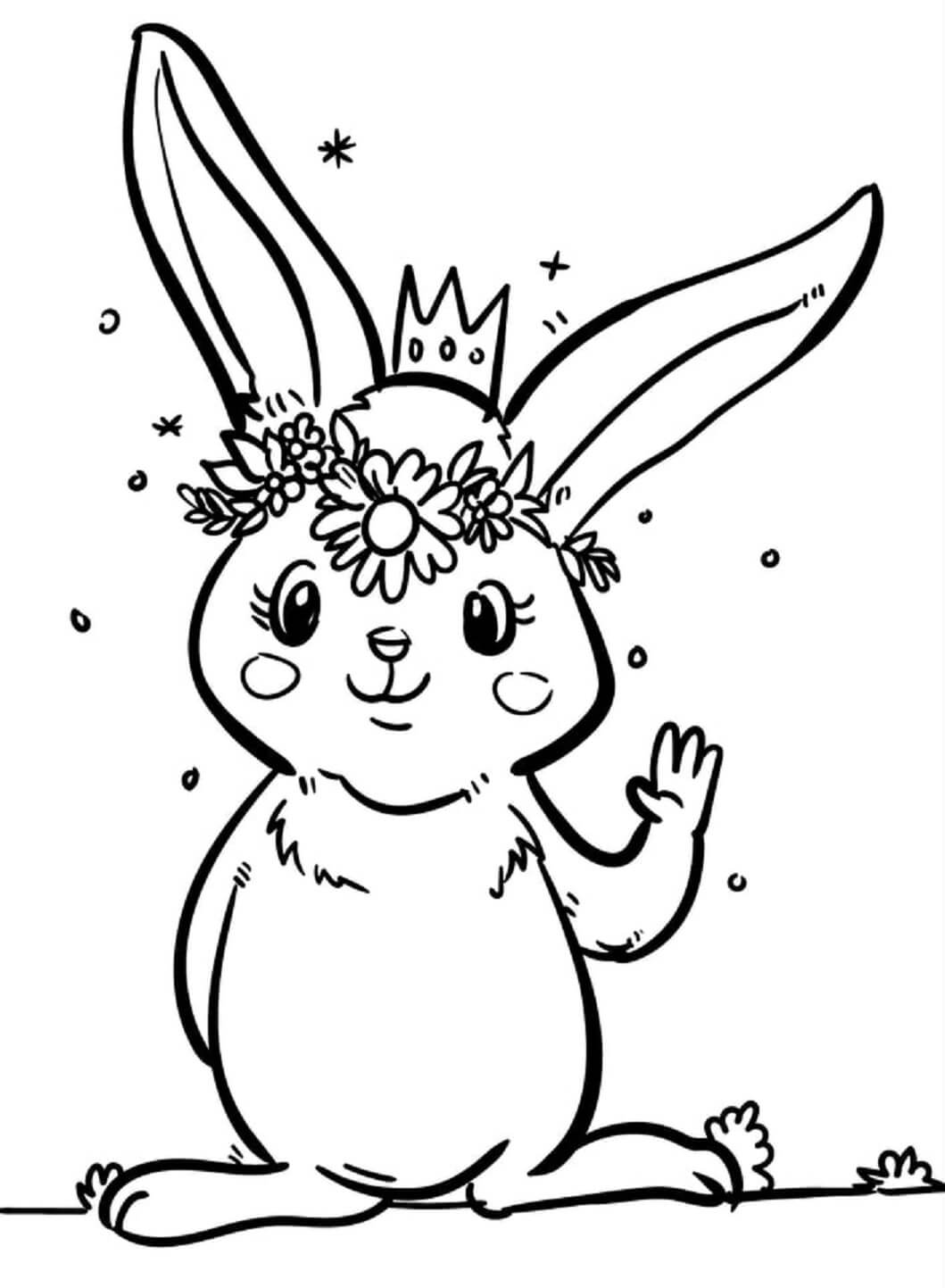 Dibujos de Reina Conejo para colorear