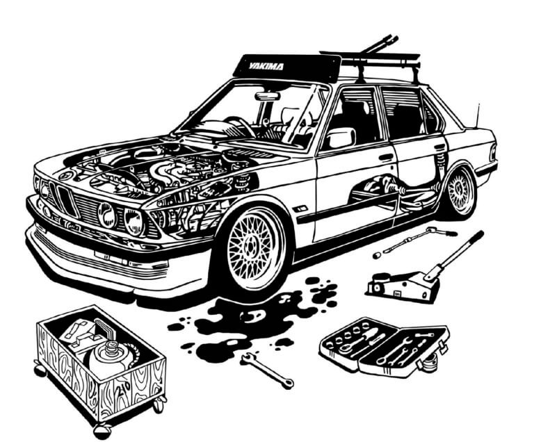 Dibujos de Reparacion BMW para colorear