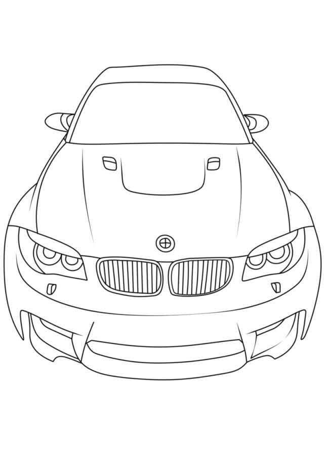 Retrato De BMW para colorir