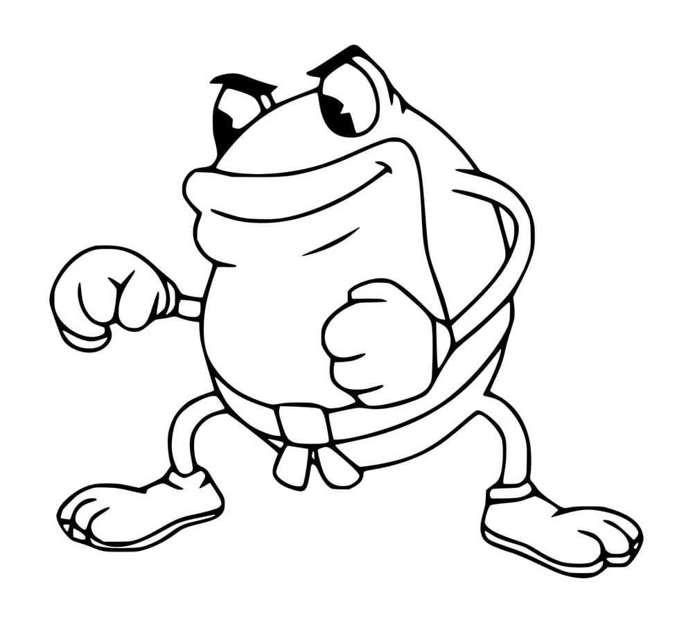 Ribby Frog para colorir