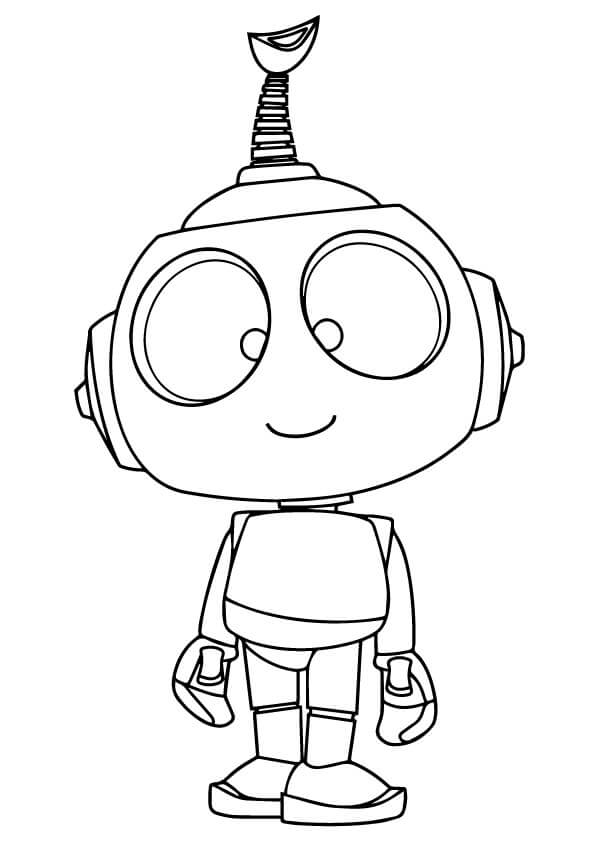 Robot Rob para colorir