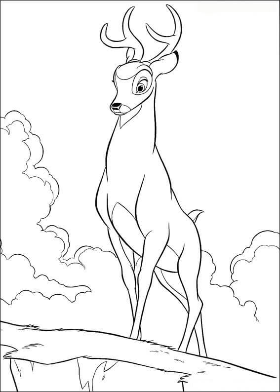 Ronno de Bambi para colorir