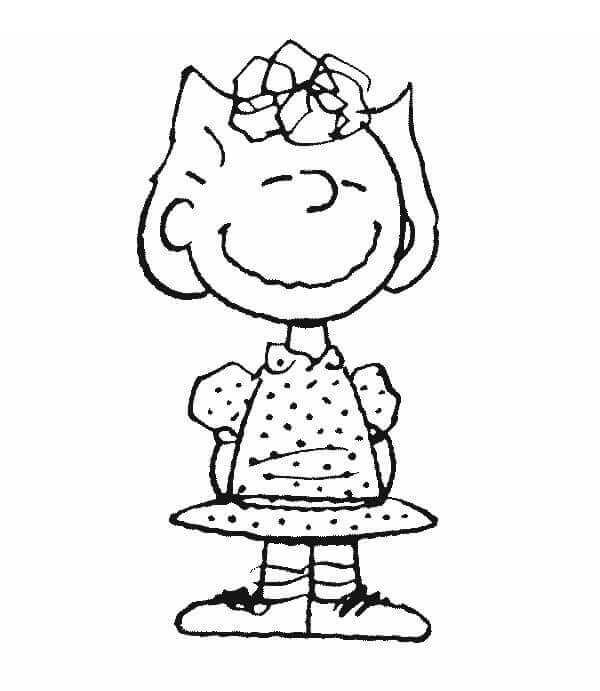 Sally Brown De Peanuts para colorir
