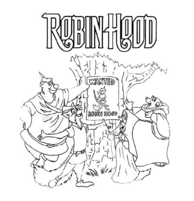Se Busca Robin Hood para colorir