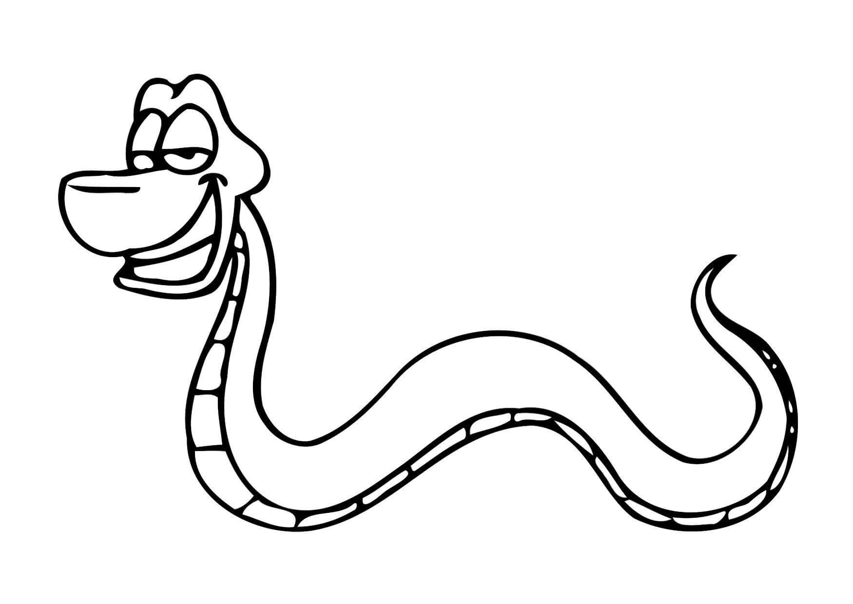 Dibujos de Serpiente de la Diversión para colorear
