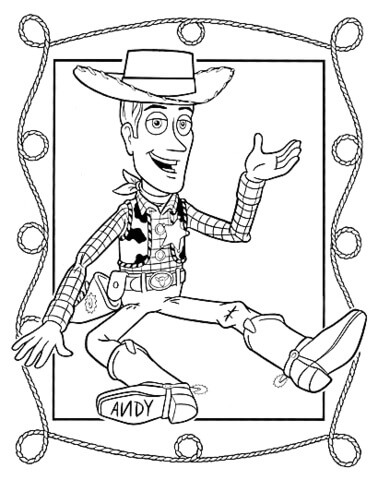 Sheriff Woody para colorir