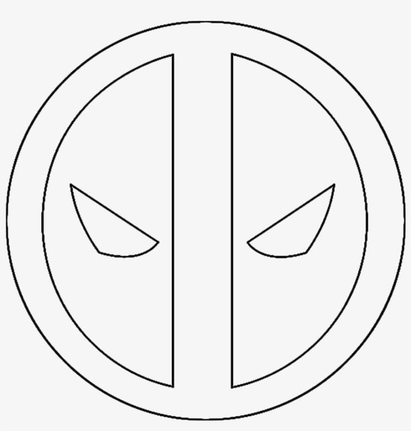 Dibujos de Símbolo de Deadpool para colorear