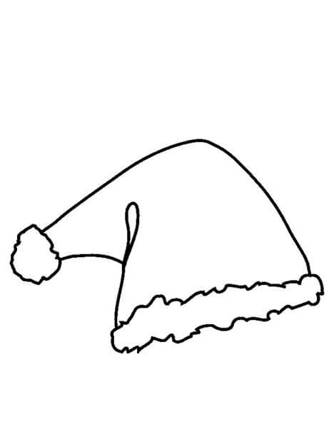 Dibujos de Sombrero de Santa para colorear