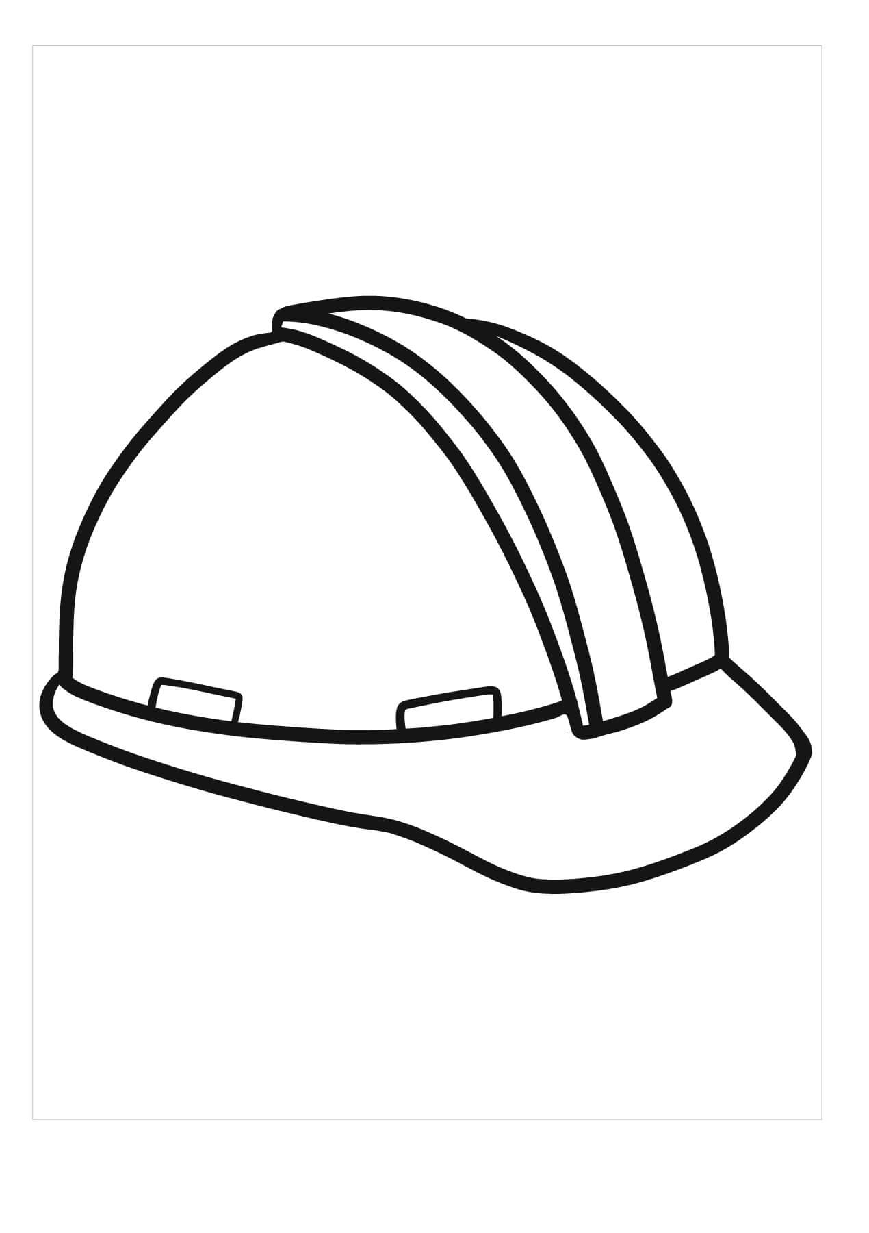 Sombrero de Trabajo para colorir