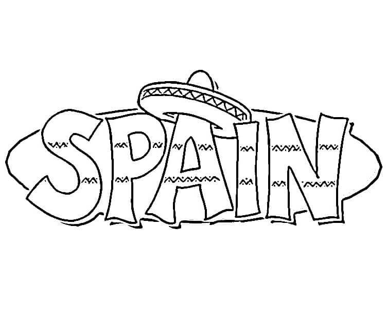 Dibujos de Sombrero en La España para colorear