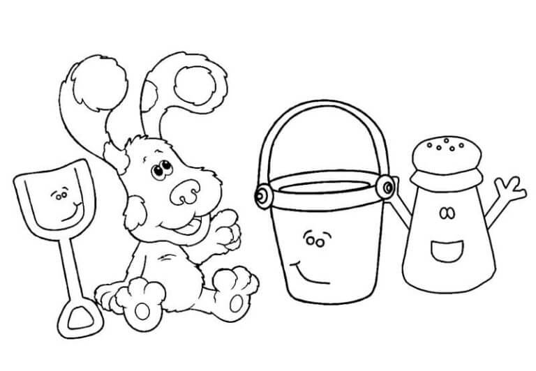Dibujos de Spatula y Bucket Son Amigos Tortolitos para colorear