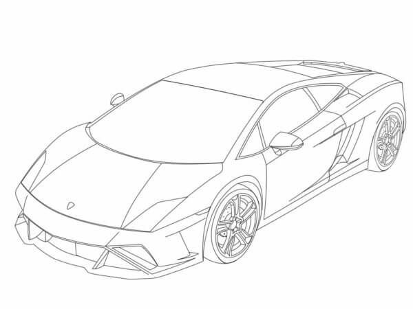 Súper Lamborghini para colorir