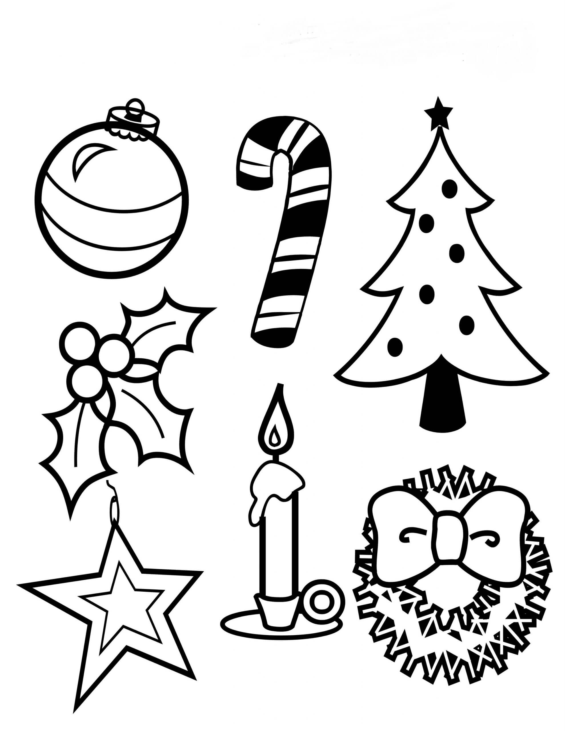 Dibujos de Símbolo de la Navidad para colorear