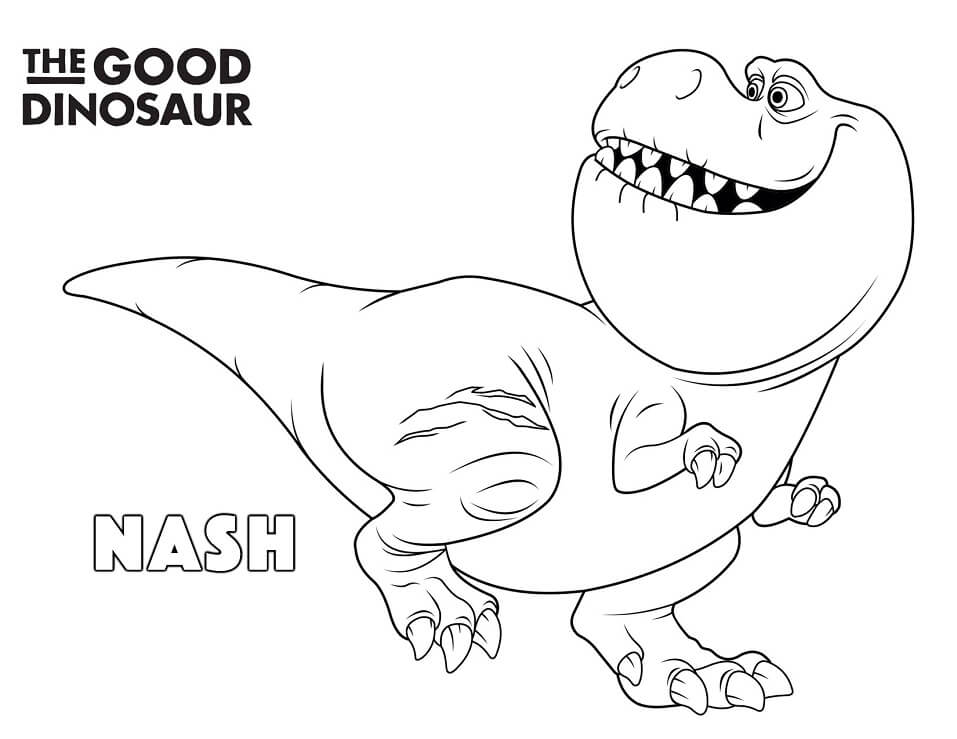 Dibujos de T-Rex Nash para colorear