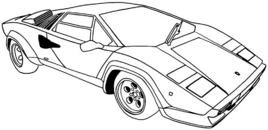 Dibujos de Tan Bonito Lamborghini para colorear
