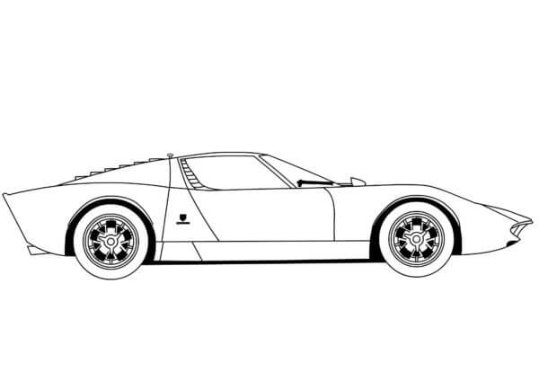 Dibujos de Tan Genial Lamborghini para colorear