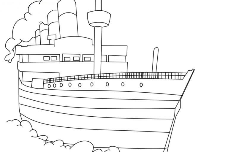 Titanic Normal para colorir