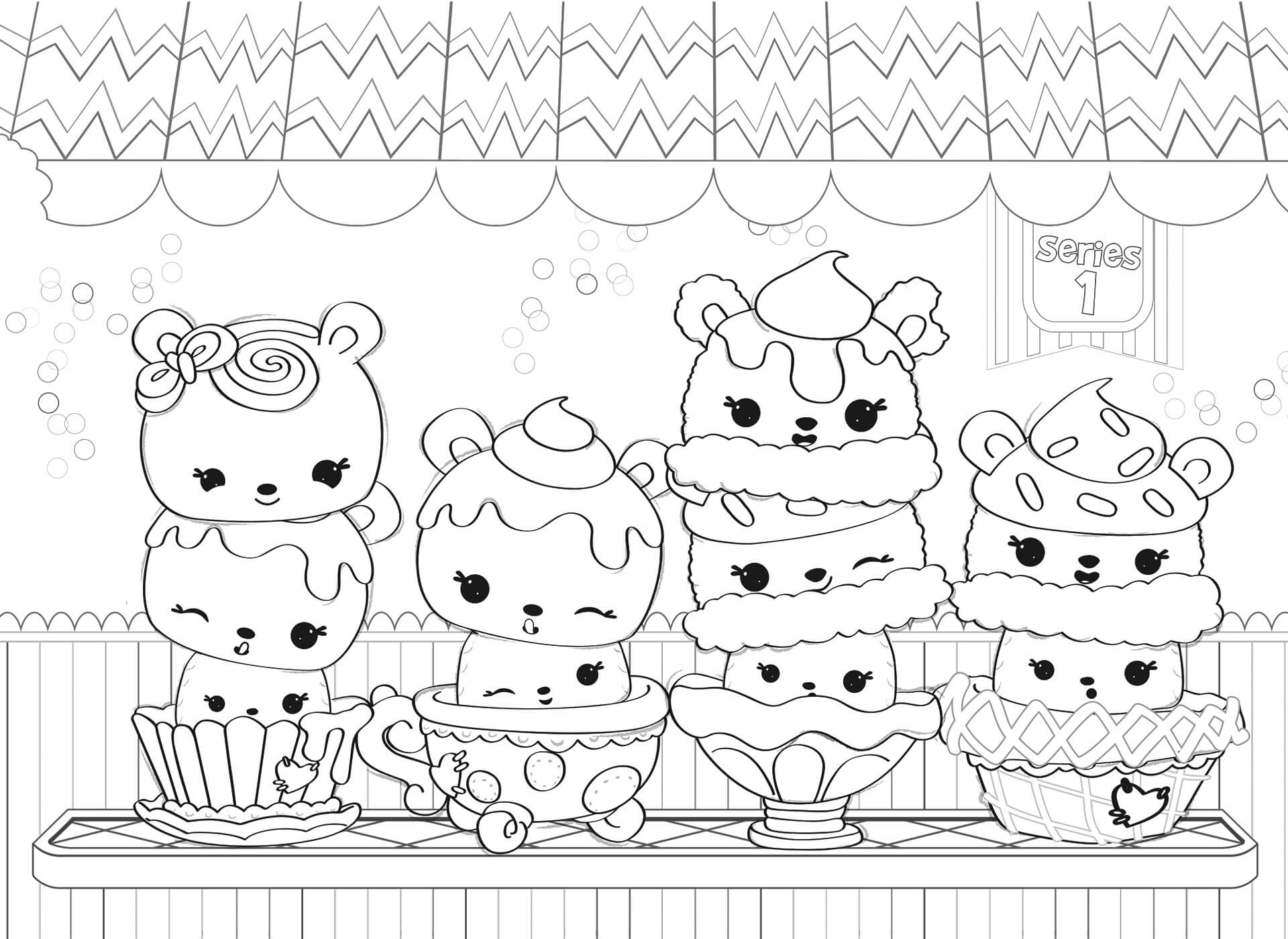 Todos los Caracteres en Num Noms para colorir