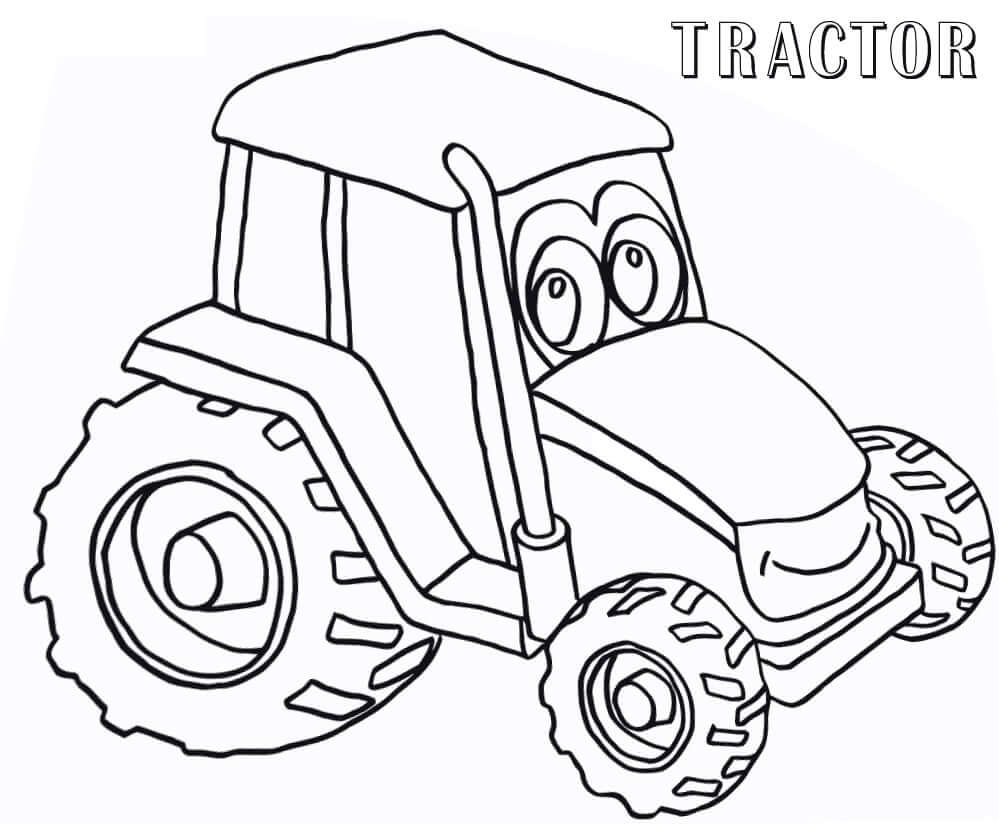 Dibujos de Tractor 1 para colorear